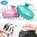 EAONE 2 Pack Shampoo Brush Hair Scalp Massager Soft Silicone Comb Massage (Wet& Dry) for Men Women Kids Pet, Pink, Teal