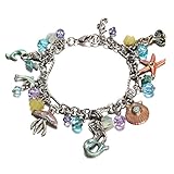 Yoshine(TM) Sterling Silver Plated Pendant Series Charms Bracelet for Kids Girls Jewelry (Mermaid)