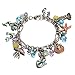 Yoshine(TM) Sterling Silver Plated Pendant Series Charms Bracelet for Kids Girls Jewelry (Mermaid)