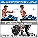 Yes4All Rotating Double D Row Handle Cable Attachment for Weight Workout, Cable Machine Accessories for Home Gym