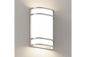 AKAARI Led Wall Lights Indoor- 10 Inch Modern Wall Sconce Lighting 3000K/4500K/6000K Adjustable Led Wall Lamps for Hallway, S