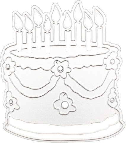Zmigrapddn Matrices De Coupe Gateau D Anniversaire Motif Gaufrage De Coupe Outil De Matrices Pochoir Moule A La Creation De Cartes Album De Scrapbooking Carte De Papier Craft Metal Silver Amazon Fr Cuisine