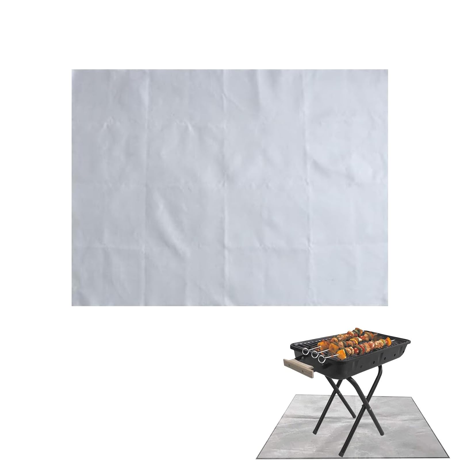 Fire Pit Mat,Mat for Fire Pit for Wood Burner 80x60cm,Fireproof Mat Grill Mat,Picnic Barbecue Heat Insulation Pad,Fire Resistant Mat for Decking,Grass,Camping,Patio Shield,Wooden Floor