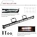 YITAMOTOR Traffic Advisor Light Bar Amber White 30 Inch 28 LED Hazard Emergency Warning Directional Strobe Light Bar with Suction Cups, Cigarette Lighter Plug (12V-24V, Amber/White)