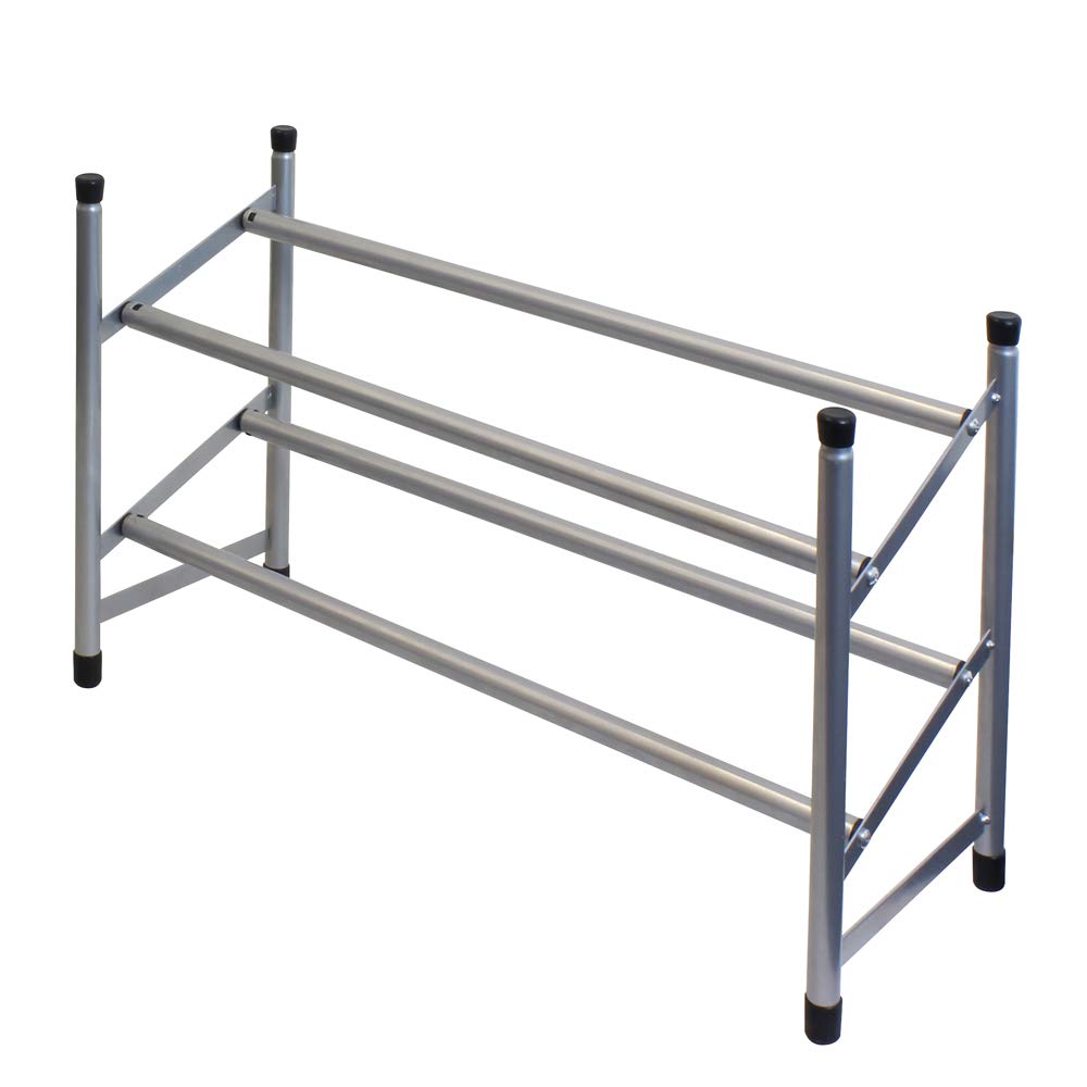 JVL 2 TIER EXTENDABLE SHOE RACK