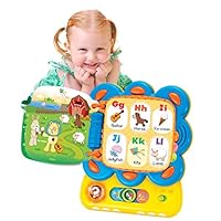 KiddoLab Chapa The Lion, My First Tablet Interactive Touch and Learn Activity Sound Book. Alphabet and Word Learning Toy for Infants.Toddler Educational Toy with Quizzes and Musical Melodies.