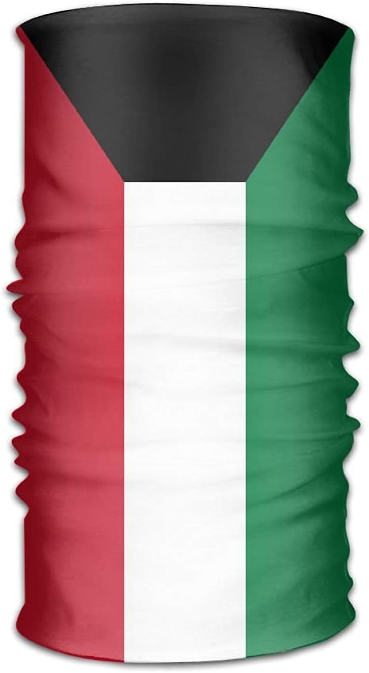 DANCENLI Magic Headwear Kuwait Flag Bandana Tube Scarf Headbands
