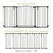 Toddleroo by North States - 6-Bar Extension for Deluxe Décor Gate: 15 Inch Baby Gate Extension - Add Up to 6 Extenders - Matte Bronze