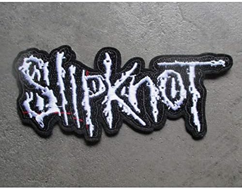 Hotrodspirit Heavy Metal Rock Band Slipknot Black/White Iron-On Patch/Badge [11 x 4.5cm] for Jackets etc...