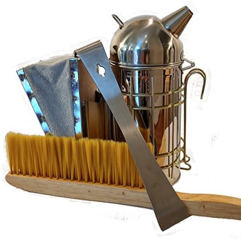 Beekeeping Starter Kit Quality Beehive Beekeeping Supplies Domed Top Bee Smoker Essential Bee Hive Tool and Bee Brush