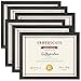 Giftgarden 8.5x11 Picture Frames Diploma Certificate Document Award 8.5 x 11 Frame Black, Wall or Tabletop, Set of 6