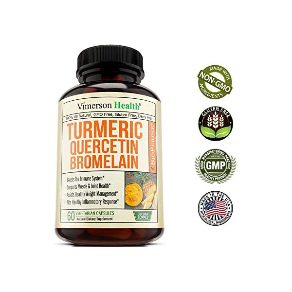 Turmeric Curcumin Quercetin with Bromelain & Black Pepper Immune