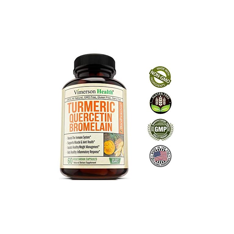 Turmeric Curcumin Quercetin with Bromelain & Black Pepper Immune