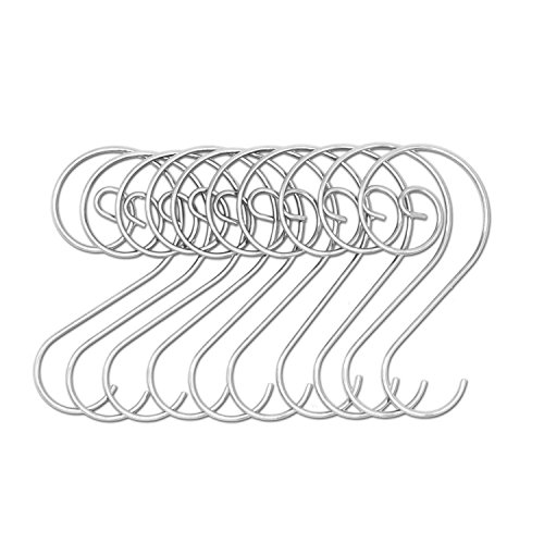 T-Antrix Ornament Hooks, Christmas Ornament Hangers, Christmas Tree Hanger Baubles Ball Metal Hooks Xmas Decoration S Hooks, 45mm 100 Pack