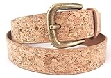 Corature Cork Belt Cork Fabric Over Faux Leather Backing Vegan No Animals Harmed