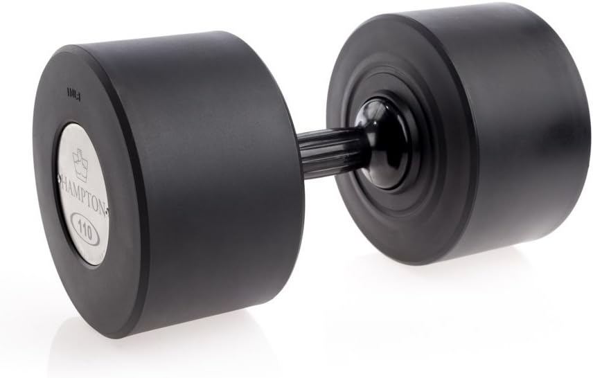 Hampton Gel-Grip Urethane Dumbbell, Black - Pairs