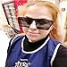 JOJO'S SECRET Oversized Square Sunglasses Metal Frame Flat Top Sunglasses JS009 (Gold/Transparent Red+Gold/Pink, 2.48)