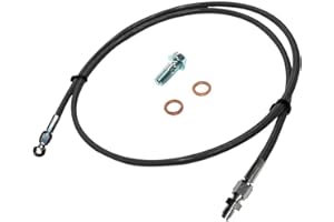 Floravally Clutch Line for Civic 1992-2000 Hond Del Sol 1993-1997 Acur Integra 1994-2001 B/D Series Motors Stainless Steel Hose Black