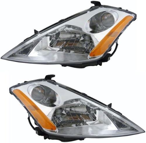 Partomotive For 03-07 Murano Headlight Headlamp Halogen Head Light Lamp Left Right Side Set PAIR