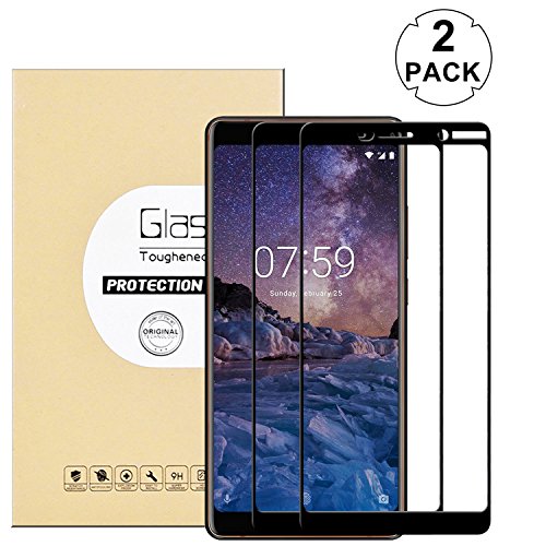 Kttwo nokia 7 plus screen protector glass, (2pack) full…