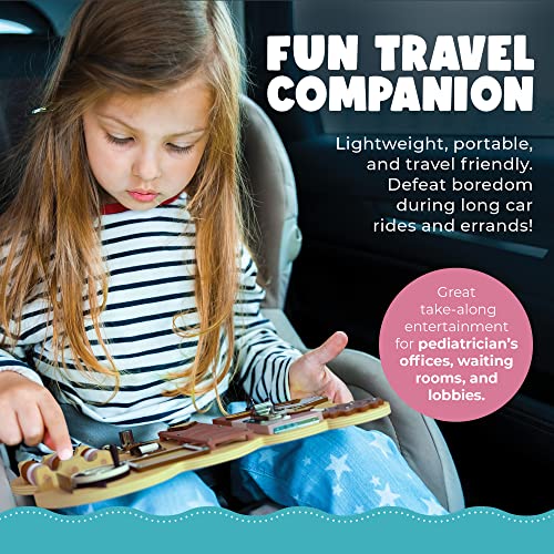 Busy Board for Toddlers Activity Board Bear Shaped Montessori Toys