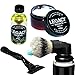 Legacy Shave – The Ultimate Shaving Experience GIFT SET – Shave Brush Attached to Can of Legacy Shave Premium Shave Cream - Aloe and Soothing After Shave Balm Shea Butter - Unique Gift for Men (Black)