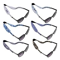 Ava & Kings 6pc Kids Neoprene Glasses Holder Neck Strap Sports Retainer - Boys