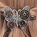 FUNOC Vintage Hair Clips Clamps Set Steampunk Gear Alloy Butterfly Hair Clips