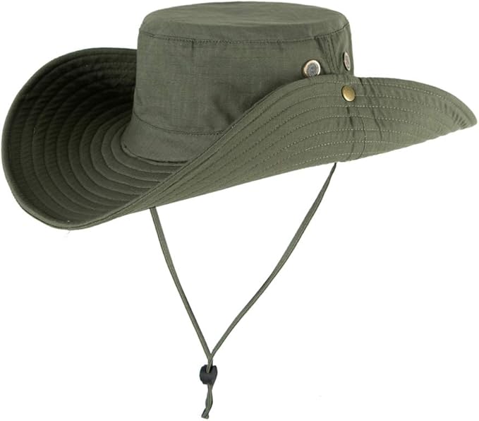 Gossifan Outdoor Waterproof Boonie Hat Wide Brim Breathable Hunting