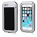Mangix iPhone 8 Plus Case,iPhone 7 Plus Case,Built-in Glass Metal Extreme Frame Duty Cover Shell Case Full Body for Apple iPhone 8 Plus/7 Plus (Silver)