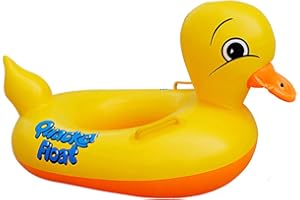 Sealive Inflatable Rubber Duck Pool Float for Kids, Swimming Pool Floats Boat Seats Beach Toy, Baby Shower Bath Seat Tub Water Fun Games Toys for Toddler