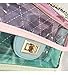 MILATA Bright Color Women's Transparent Cross Body Bag Summer Jelly PVC Clutch Purse Beach Bag (pink)