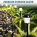 HECARIM Solar Lights Outdoor, 6 Pack Solar Pathway Lights, Solar Powered Garden Lights, Waterproof LED Solar Landscape Lights for Walkway, Pathway, Lawn, Yard and Driveway