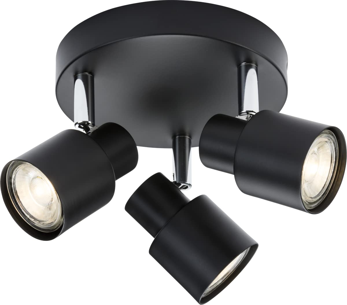 Triple GU10 Spotlight in Matt Black