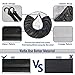 Viefin Set of 4 Wheel Tire Covers for RV, Trailer, Truck, Camper, Motorhome, Van, Auto Car,PEVA Fabric, Waterproof Sun Rain Snow Protectors(PEVA-Black,Fit 27