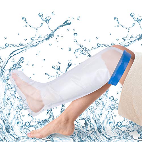 Waterproof Leg Cast Cover for Shower. Reusable, Thick Adjustable