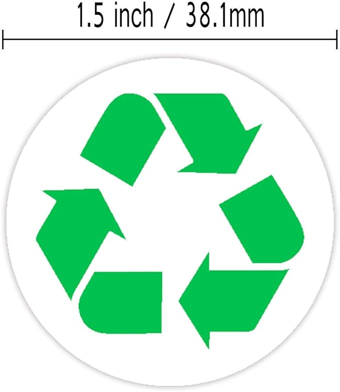 Public Safety Staff Equipment 100mm X 150mm General Waste Sticker Recycling Sticker Self Adhesive Other Public Safety Equipment