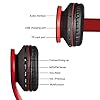Wireless-Bluetooth-Over-Ear-Stereo-Foldable-Headphones-Wireless-and-Wired-Mode-Headsets-with-Soft-Memory-Protein-EarmuffsBuilt-in-Mic-for-Mobile-Phone-TV-PC-Laptop-BlackRed Wireless Bluetooth Over Ear Stereo Foldable Headphones, Wireless and Wired Mode Headsets with Soft Memory-Protein…