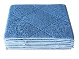 Gryeer Bamboo & Microfiber Dish Cloths with Sponge Pad, Soft and Super Absorbent Kitchen Cleaning Cloths, 6 Pack, 8x10 Inch