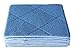 Gryeer Bamboo & Microfiber Dish Cloths with Sponge Pad, Soft and Super Absorbent Kitchen Cleaning Cloths, 8x10 Inch, Pack of 6, Blue