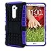 LG G2 Case, MagicMobile® Ultra Protective [Shockproof] Case for LG G2 Dual Hybrid [Heavy Duty] Armor Impact Resistant Layers Rugged Plastic and Flexible TPU Case for LG G2 with Kickstand - Purple