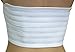 ITA-MED Rib Brace for Women, Breathable Elastic Compression Wrap & Chest Support, Rib Support Belt for Broken, Cracked, Dislocated & Fractured Ribs, Made In USA (White, Medium)