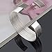 SUNGULF Popular Jewelry Silver Plated Mesh Cuff Bracelets Open End Bangle Bracelets for Women (Multi-line 18mm Width)