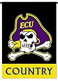 NCAA East Carolina Pirates 2-Sided Country Garden Flag, Team Color