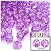 The Crafts Outlet 200pc Faceted Plastic Transparent Beads Round 8mm Raspberry Red Beads