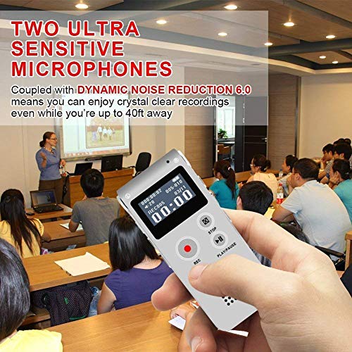 5 Recorder+Dictaphone+Playback+Rechargeable+Interviews