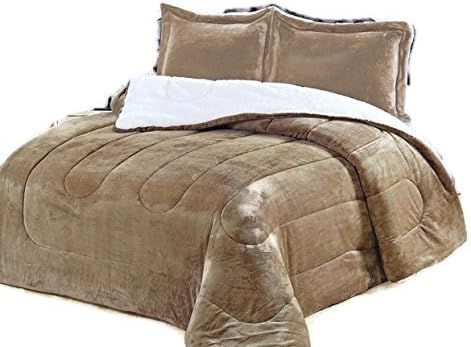 Amazon Com Down Alternative Comforter Micromink Flannel Sherpa