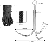 THCMAG Double Sided Magnet Fishing Kit 1000lbs Neodymium Hooks Gloves 100FT Rope view 3