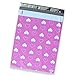 100 Pack of Mighty Gadget (R) Pink Hearts Designer Poly Mailers - 10x13 inch Shipping Envelopes with 2.35 mil Thickness