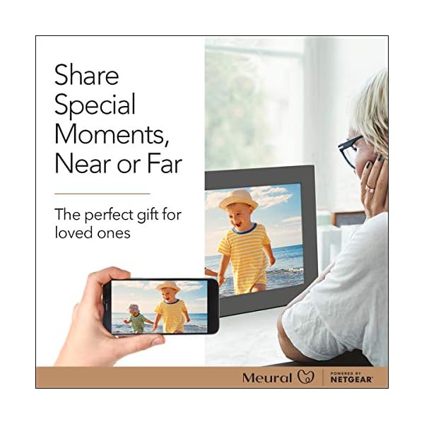 Meural Smart WiFi Digital Photo Frame, 15.6″ HD Instant & Private Photo Sharing 16 x 10